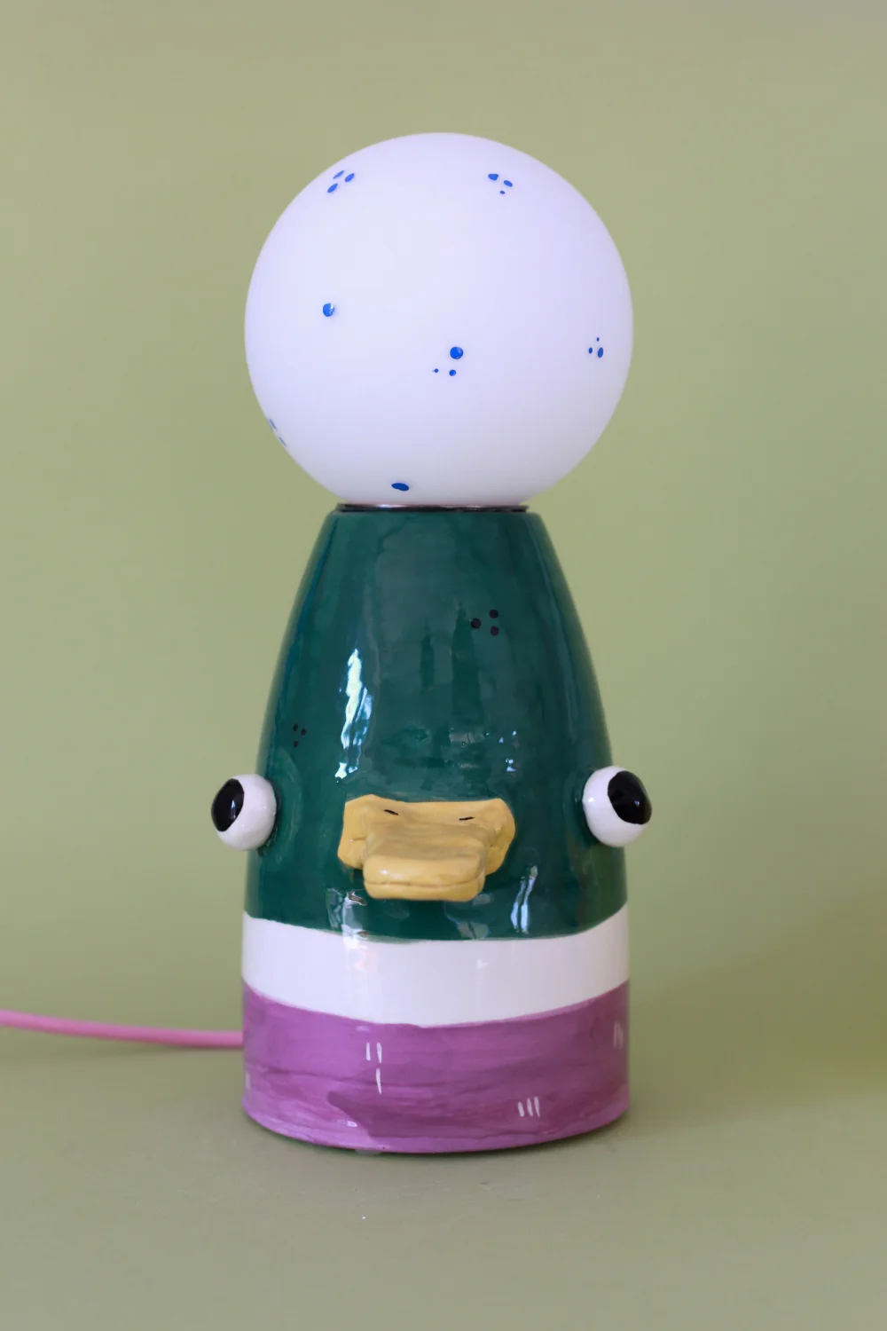 lampa kaczka różowy kabel