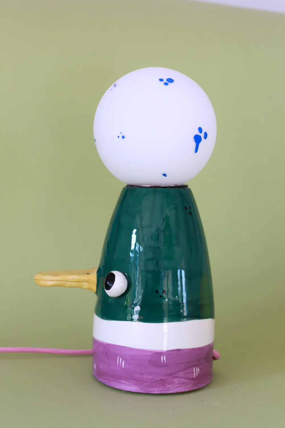 lampa kaczka różowy kabel