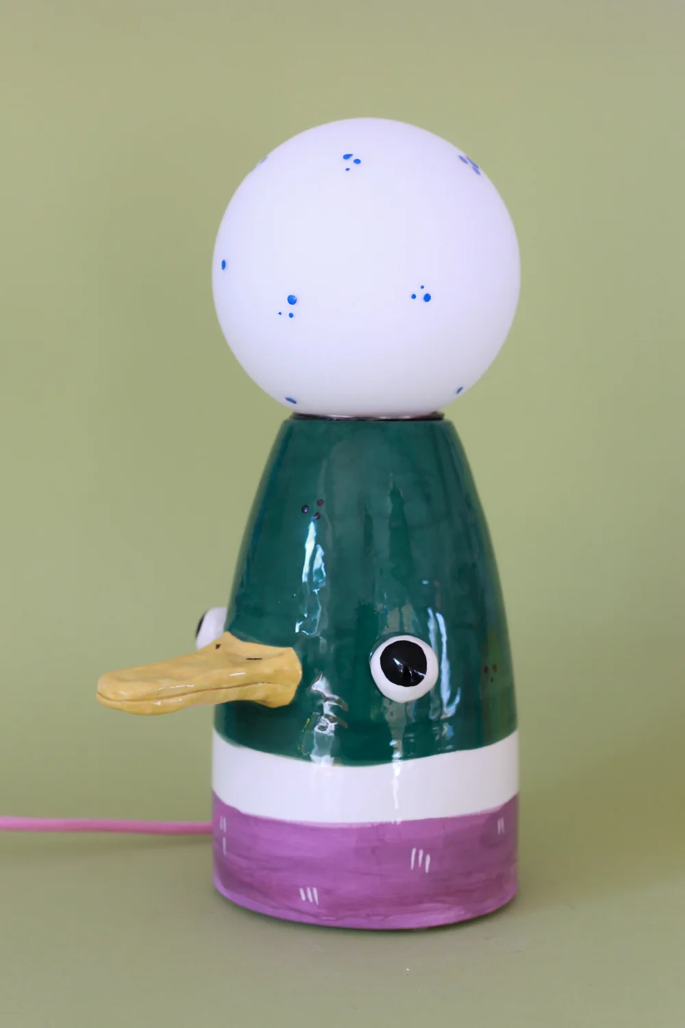 lampa kaczka różowy kabel