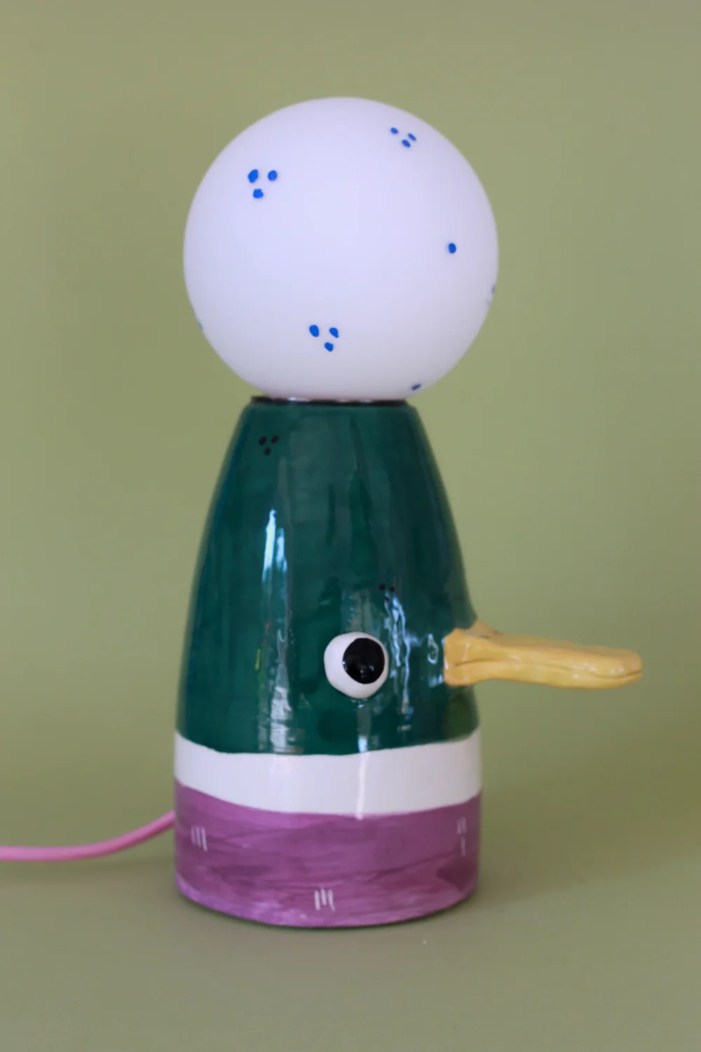 lampa kaczka różowy kabel