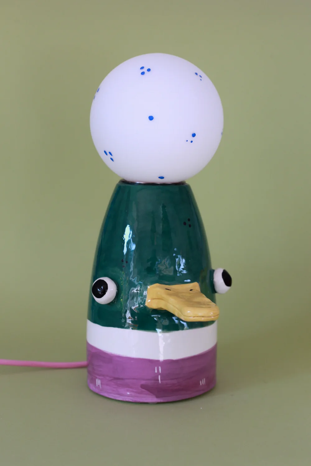 lampa kaczka różowy kabel