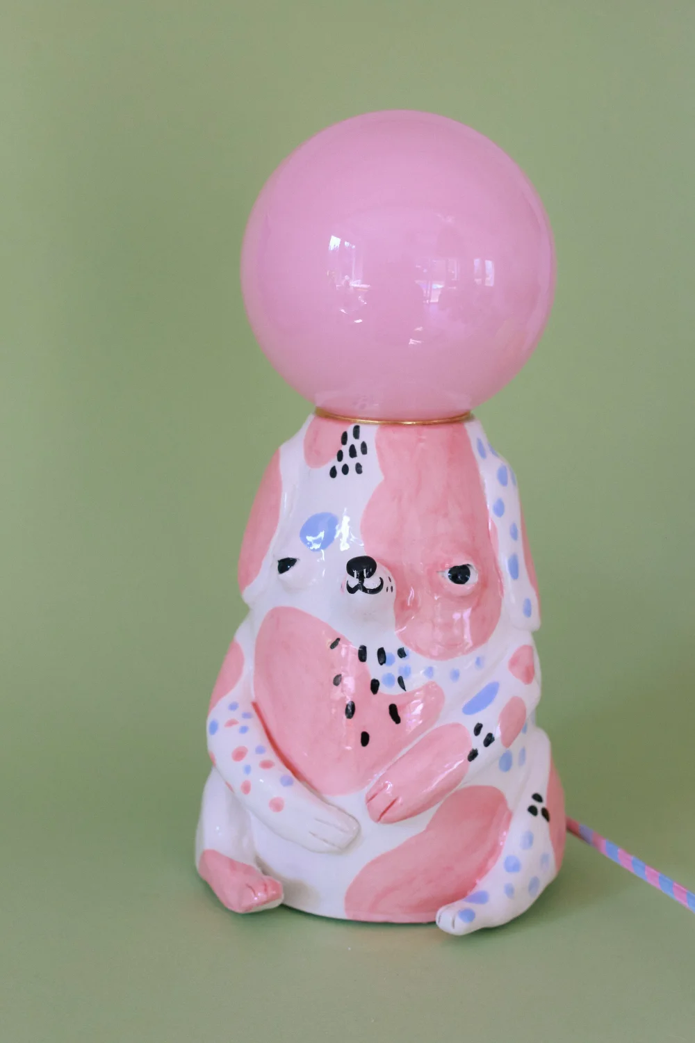 lampa grubcio różowy