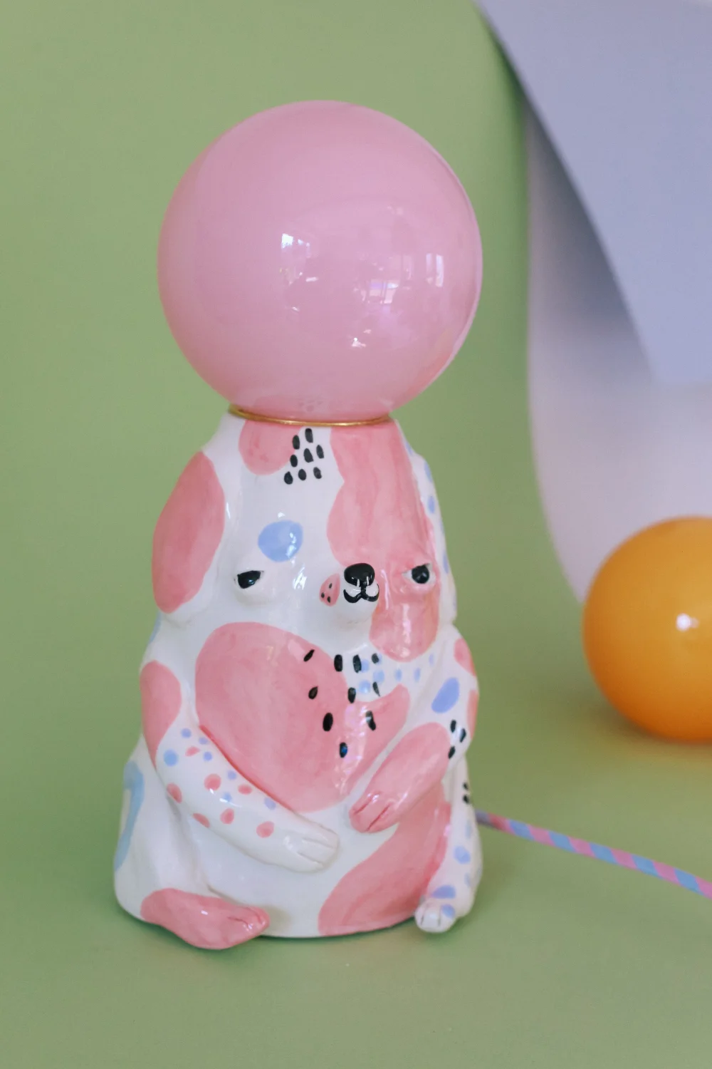 lampa grubcio różowy