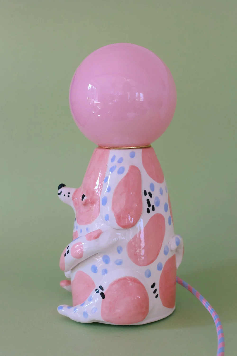 lampa grubcio różowy