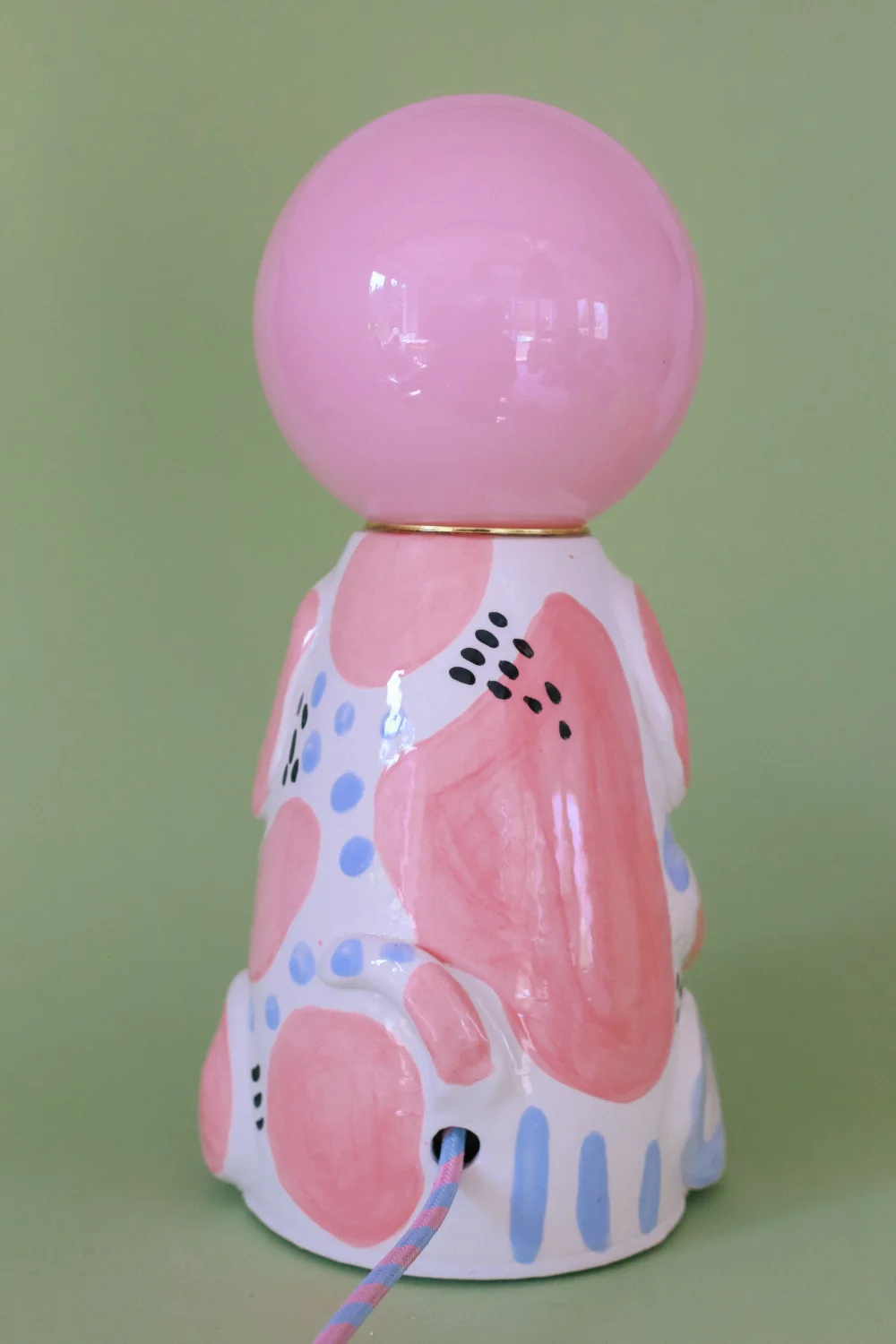 lampa grubcio różowy