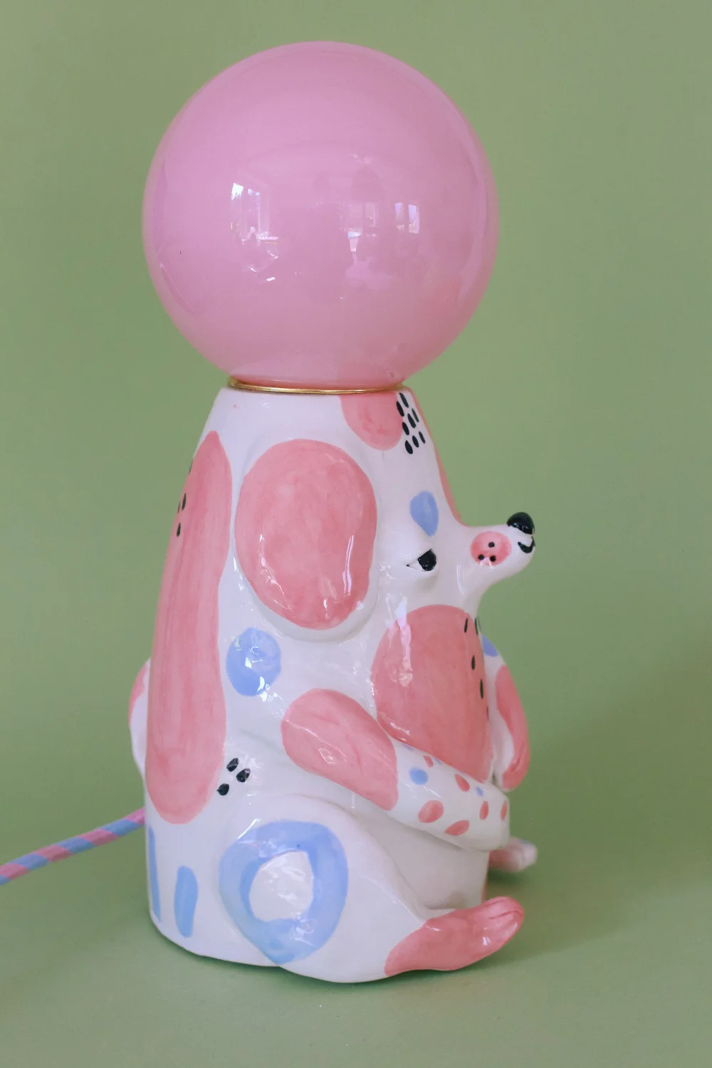 lampa grubcio różowy