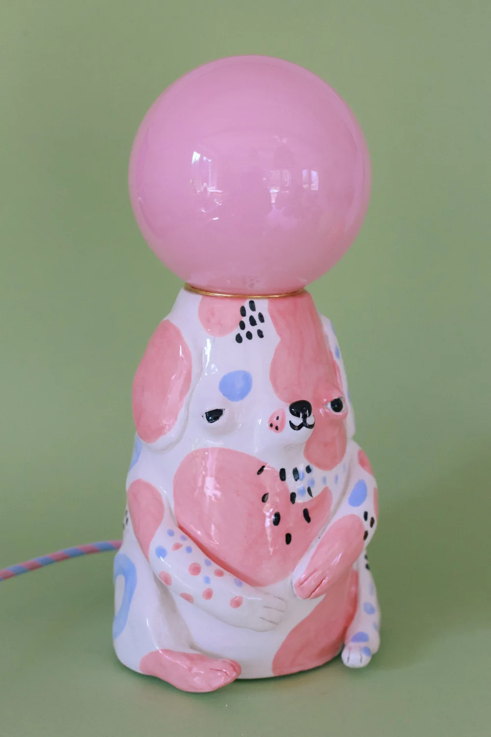 lampa grubcio różowy