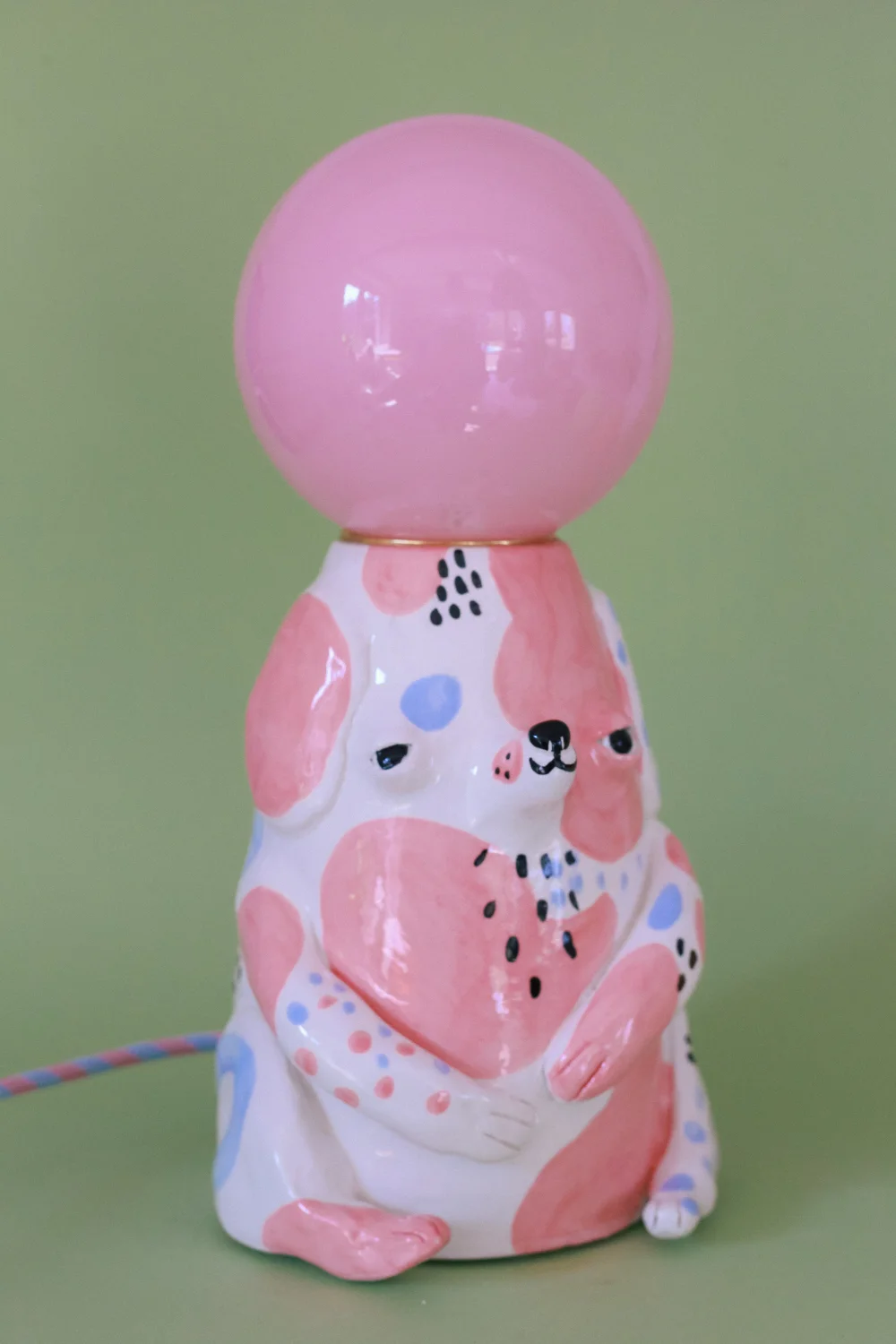 lampa grubcio różowy