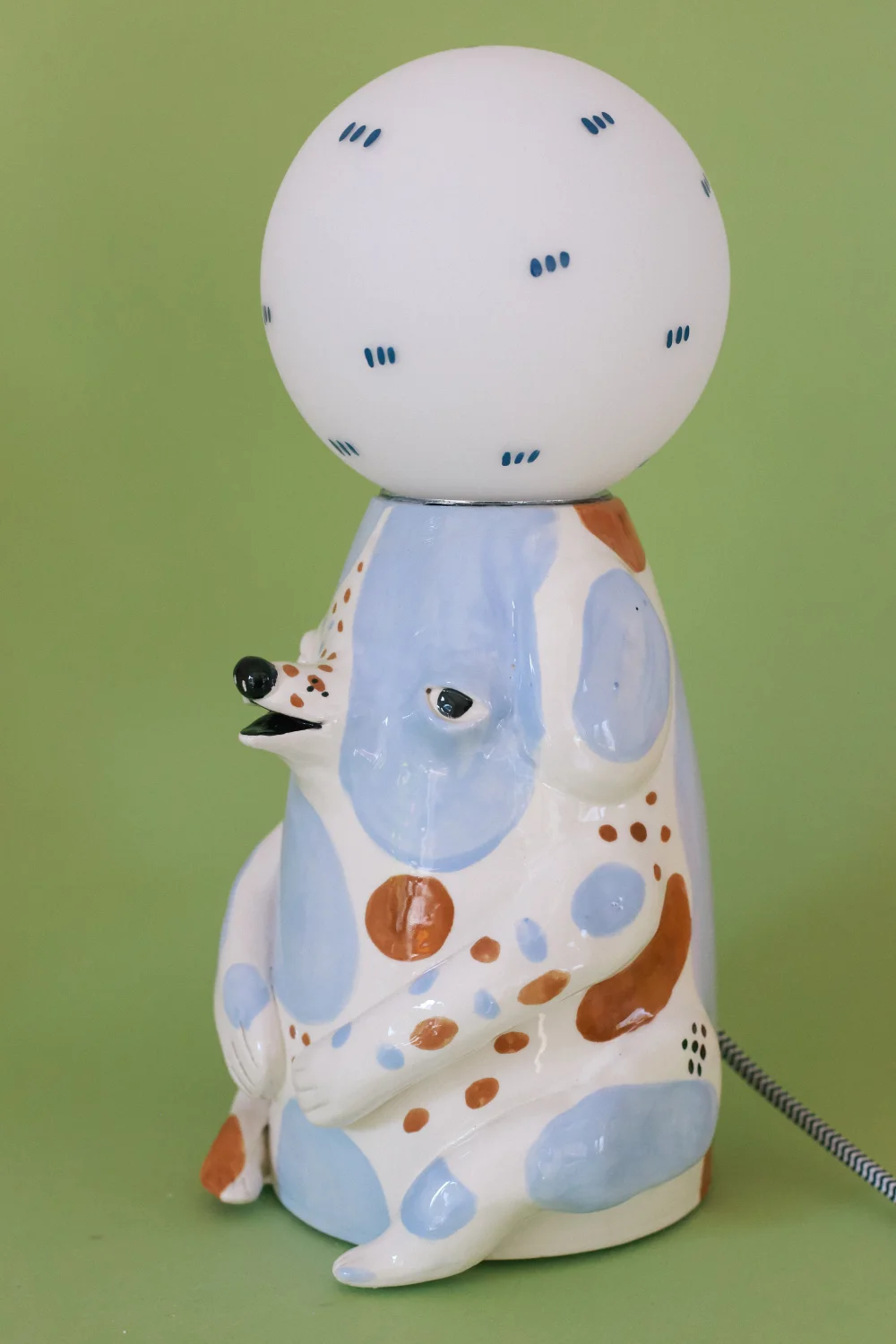 lampa grubcio niebieski