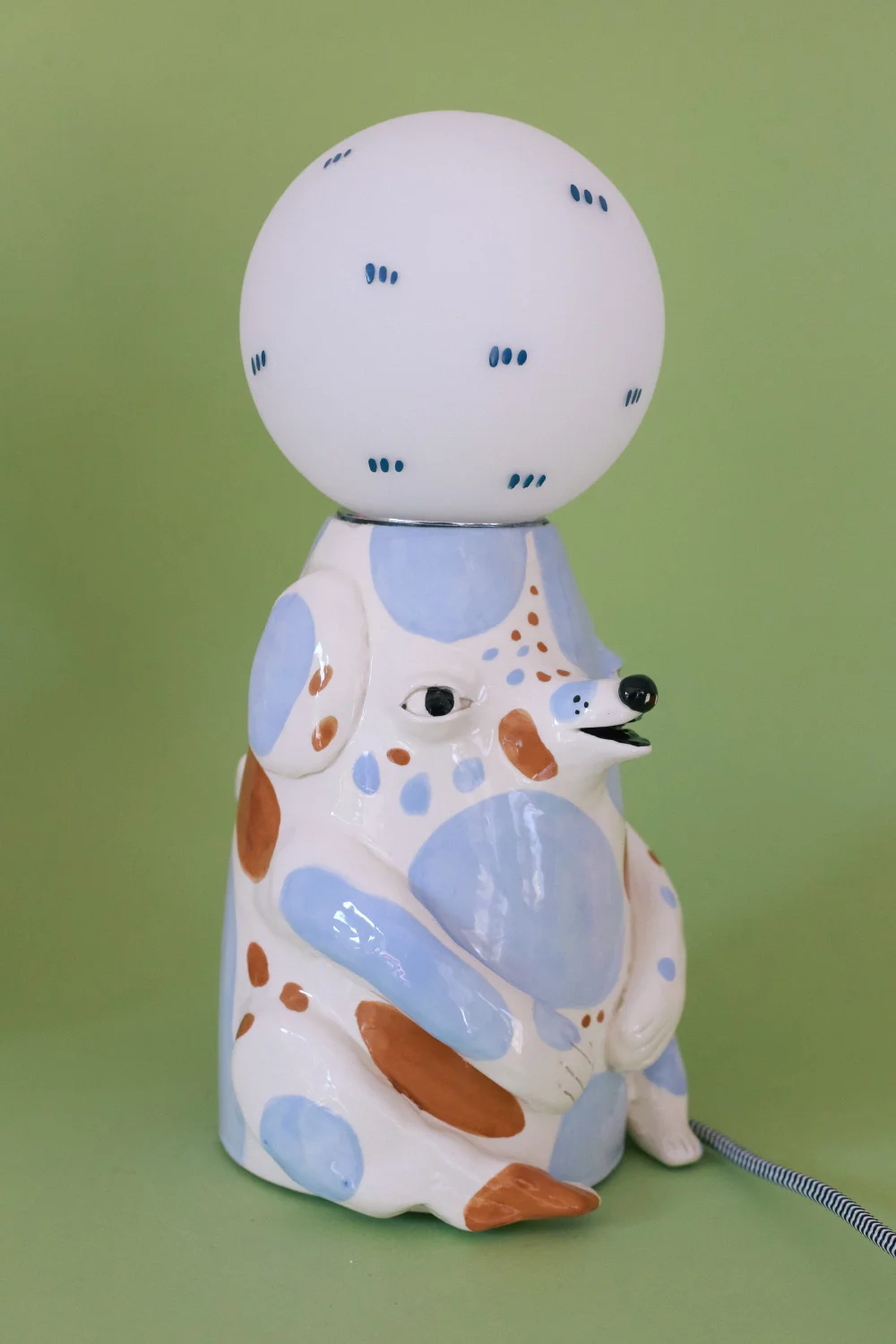 lampa grubcio niebieski