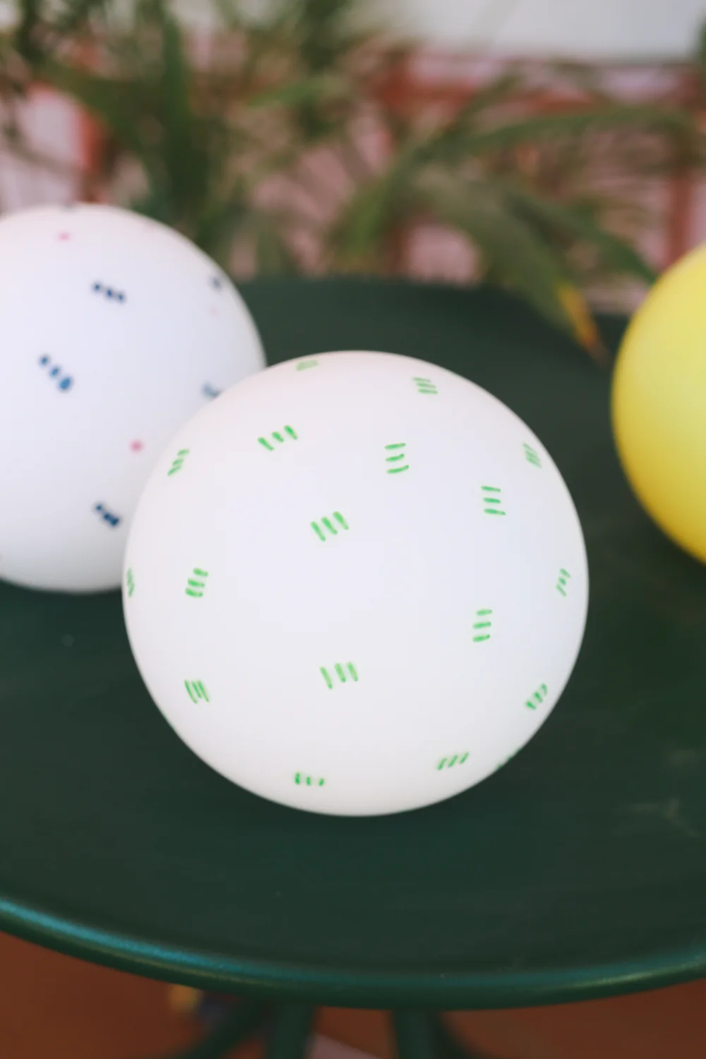 klosz w zielone kreski