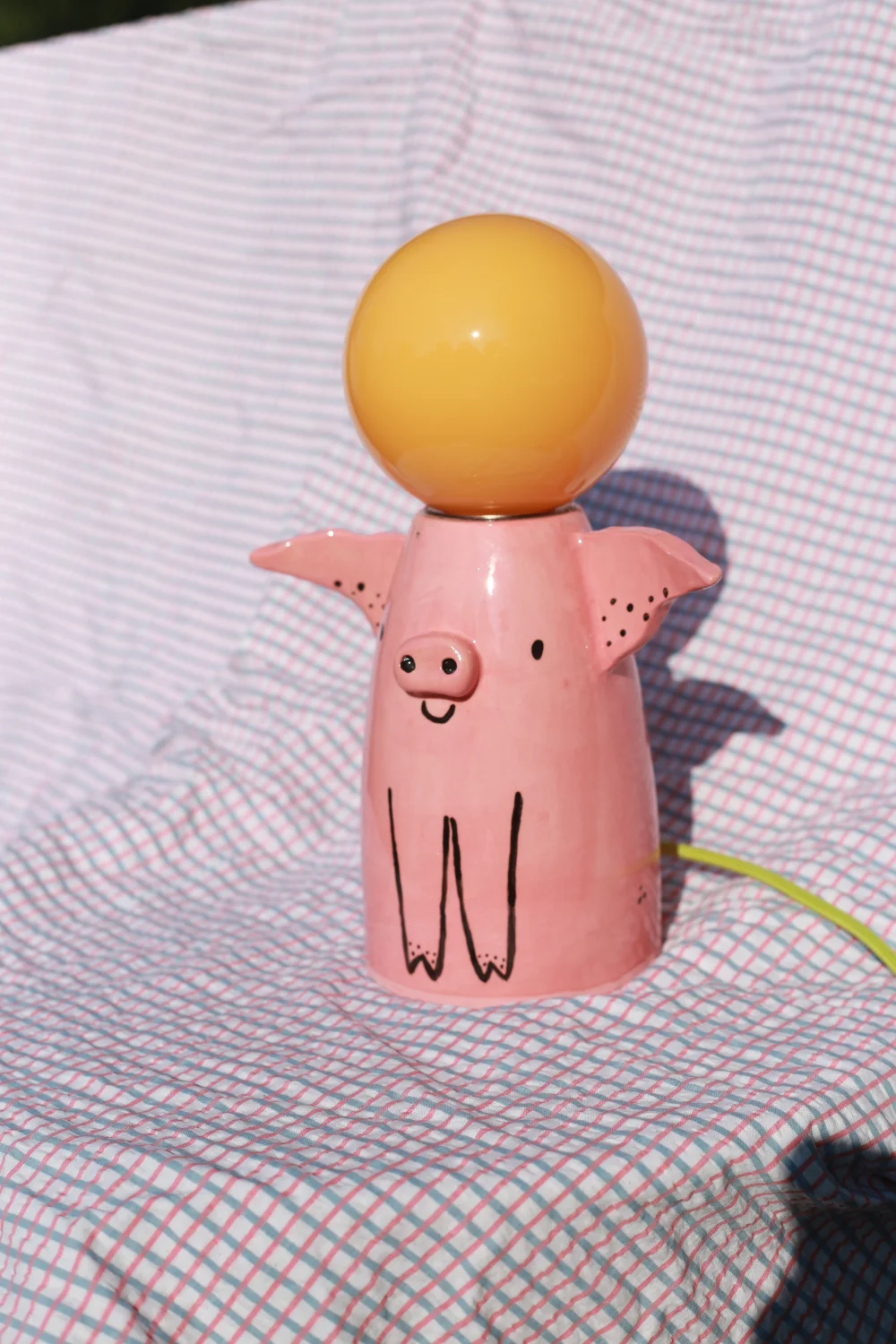 lampa świniok limonkowy kabel