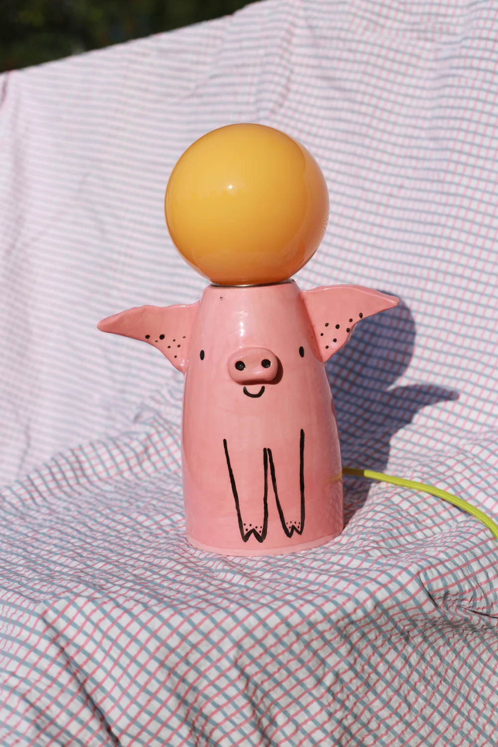 lampa świniok limonkowy kabel