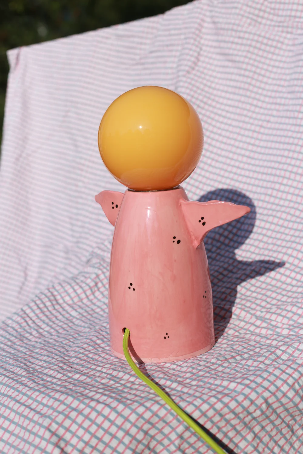 lampa świniok limonkowy kabel