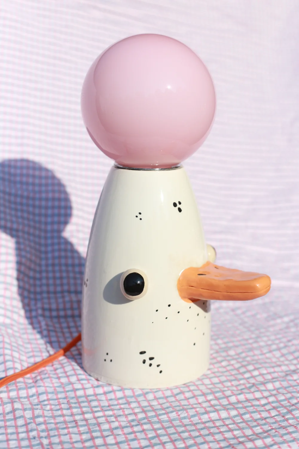 lampa gęsia pomarańczowy kabel