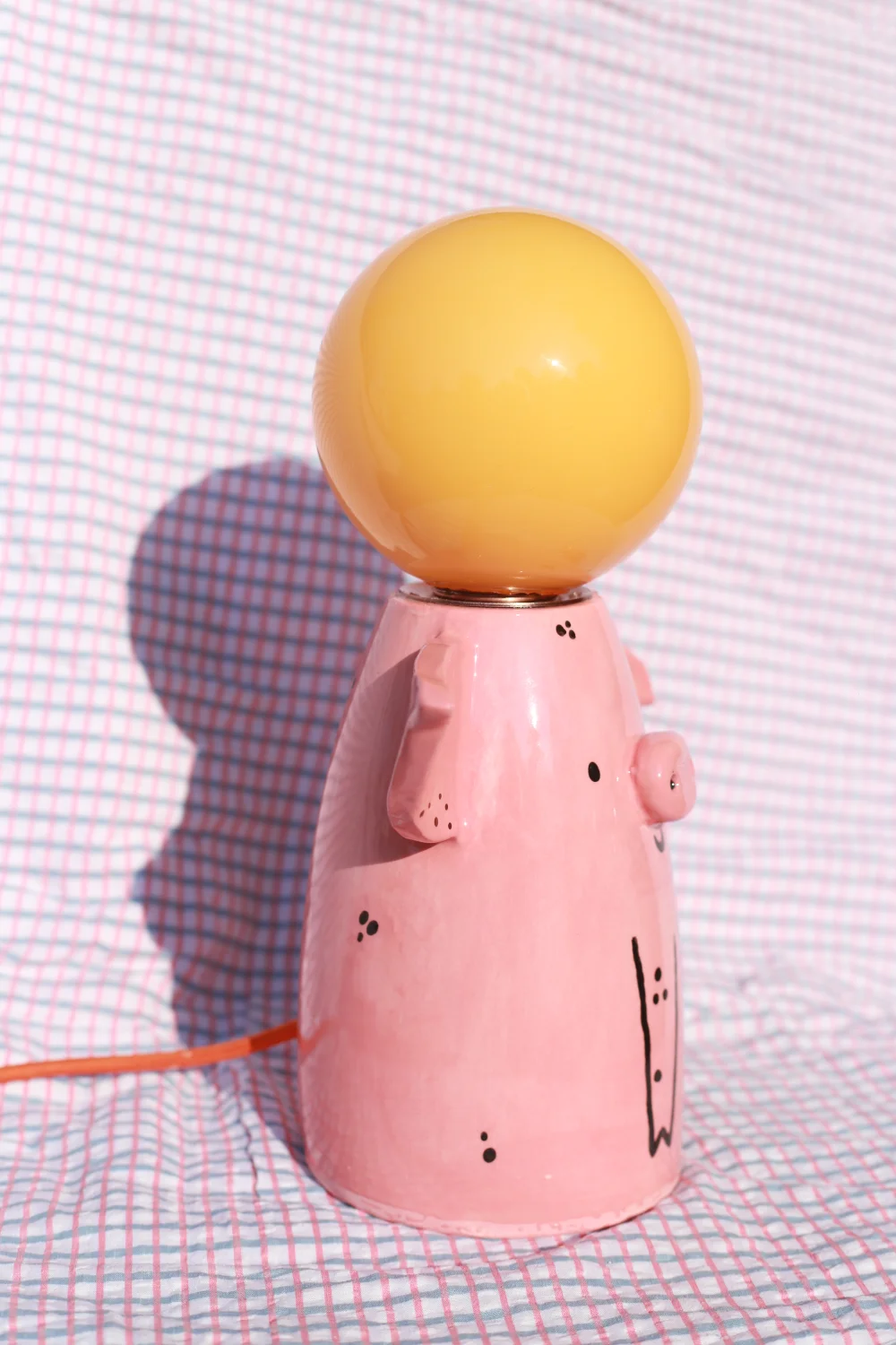 lampa prosial pomarańczowy kabel